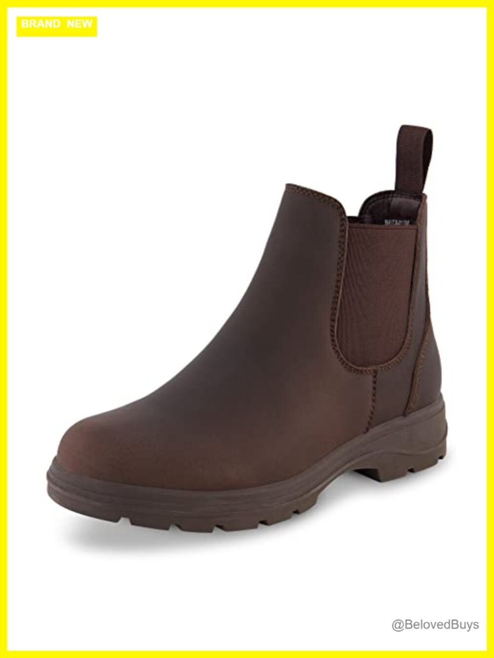 Women's Chelsea Boots, Soft Vegan Leather, Memory Foam, Non-Slip Sole